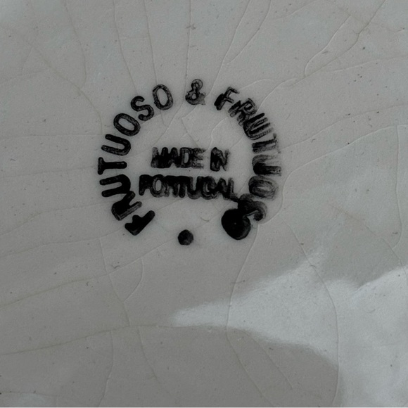 Fructuoso & Fructuoso Dragonfly Hand Painted salad Bowls Made In Portugal 4 Pc - Picture 5 of 5